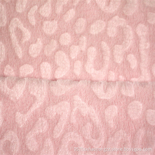 Embossed Jacquard Brushed Polar Fleece Textiles Fabric